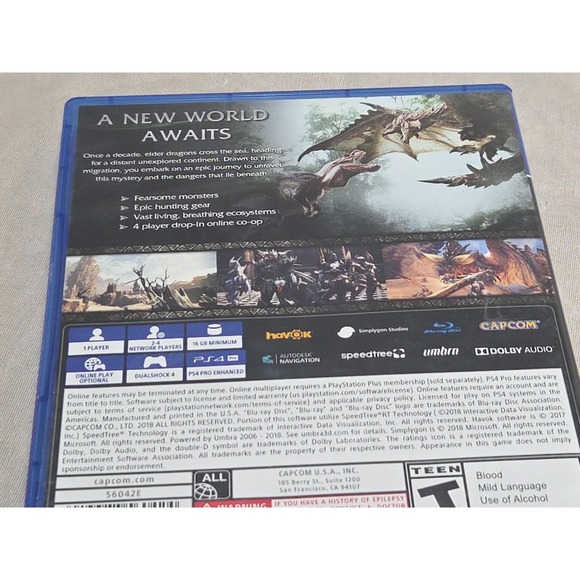 Monster Hunter World - (PS4, 2018) - Picture 2 of 3